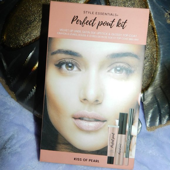 NEW Style Essentials Cosmetics KISS OF PEARL Perfect Pout Kit Set of 3 NWT! - Picture 3 of 14